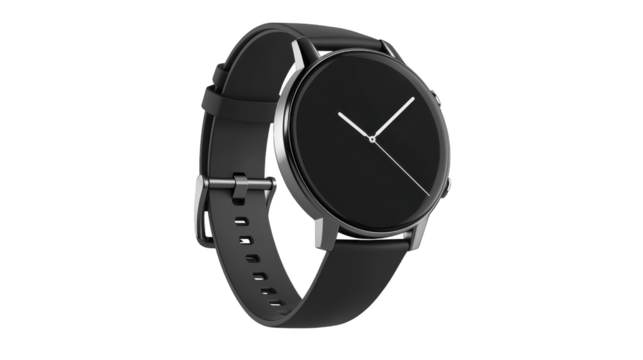 Elegant black watch with silver band, a timeless accessory for any occasion stylish