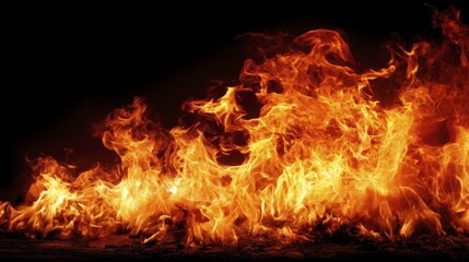 Burning black flames with intense detail -2 - elements colors glow