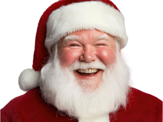 Jolly Santa Claus Portrait: A Merry Christmas Festive Image