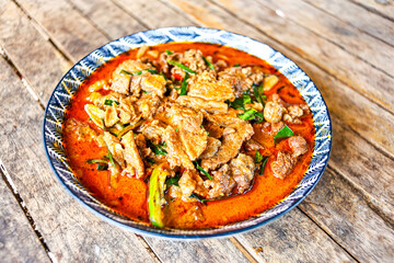 Beef curry menu, Thai food menu, Panang curry