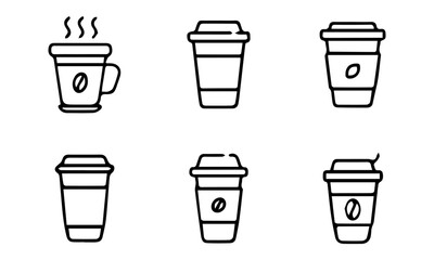 Coffee Cup Vector Illustration – Minimal Modern Design for Cafe and Branding