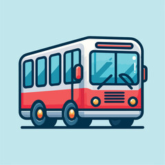 vector image of bus