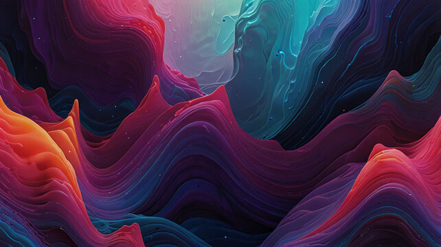 Colorful abstract wave background with curved lines and vibrant design. 4K desktop wallpaper background 8k background amoled wallpaper abstract fluid waves 