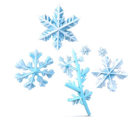 Delightful winter scene, A whimsical illustration of happy snowflakes joyfully dancing in the serene winter air, capturing the essence of the festive season with grace and charm