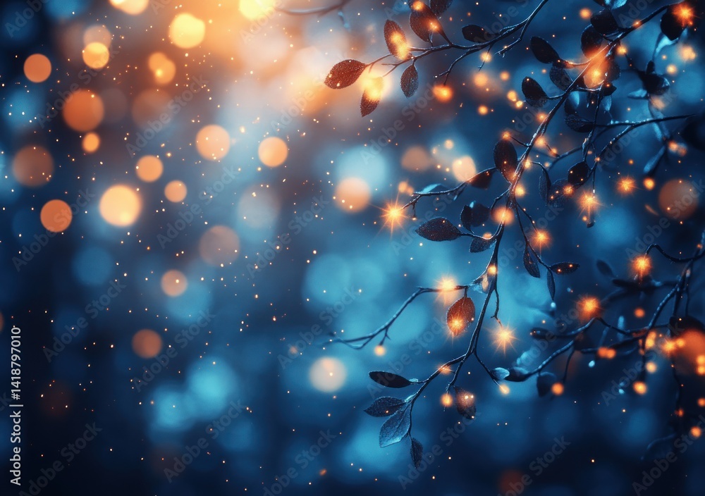 Poster soft bokeh blue abstract background blurred nature light gradient minimalistic design dreamy smooth 