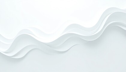 Elegant white wave paper texture background.