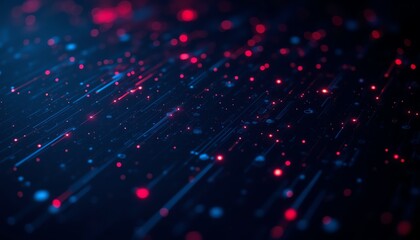 Obraz premium Futuristic abstract digital background with lights.