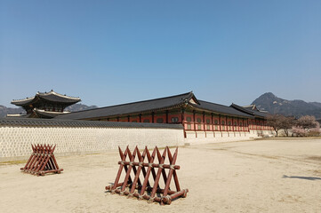Korea, Seoul, Gyeongbokgung Palace, inside the palace
