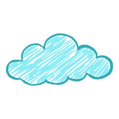 Handdrawn Cloud Chalk