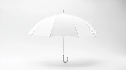 White background umbrella shot with perfectly balanced proportions, emphasizing structure and coverage