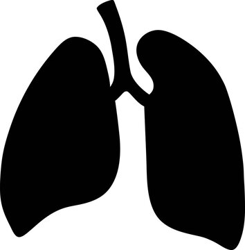 recommend clip art: Human lungs vector icon.