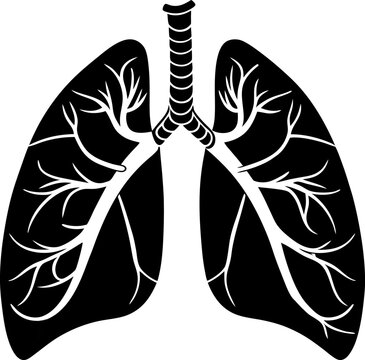 recommend clip art: Human lungs vector icon.