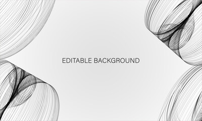 Printaminimalist background with abstract lines. editable background