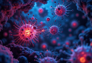 Artistic Rendering of Viruses