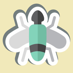 Sticker Flies. related to Insects symbol. design editable