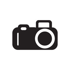 Simple Black Camera Icon Photography, Digital, Gadget, Technology Symbol