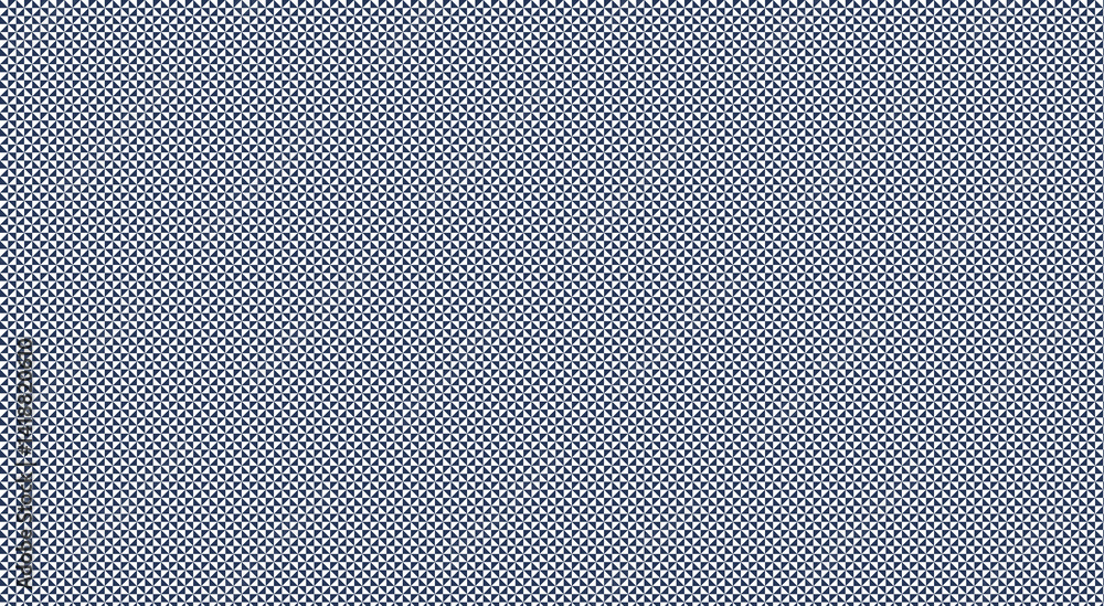 Poster seamless geometric pattern forming optical illusion with small triangles creating hypnotic effect