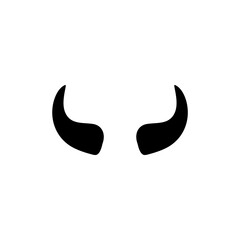 Naklejka premium Devil Horns Vector Icon