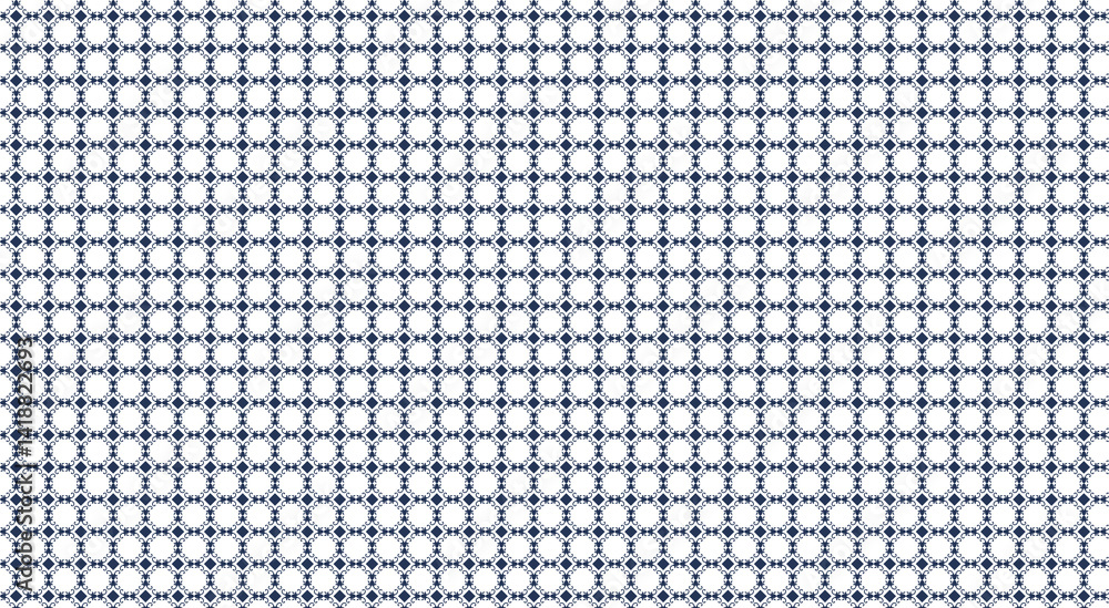 Poster seamless geometric pattern creating a mesmerizing visual effect with repeating circles and squares, 