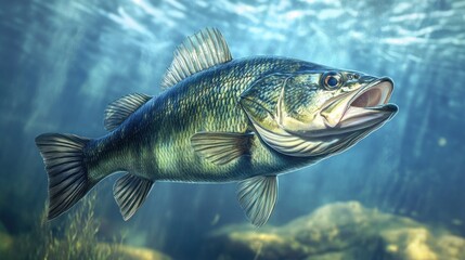 Fototapeta premium Large fish underwater