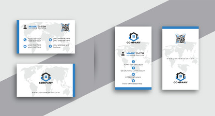 Modern creative professional business card template design.
