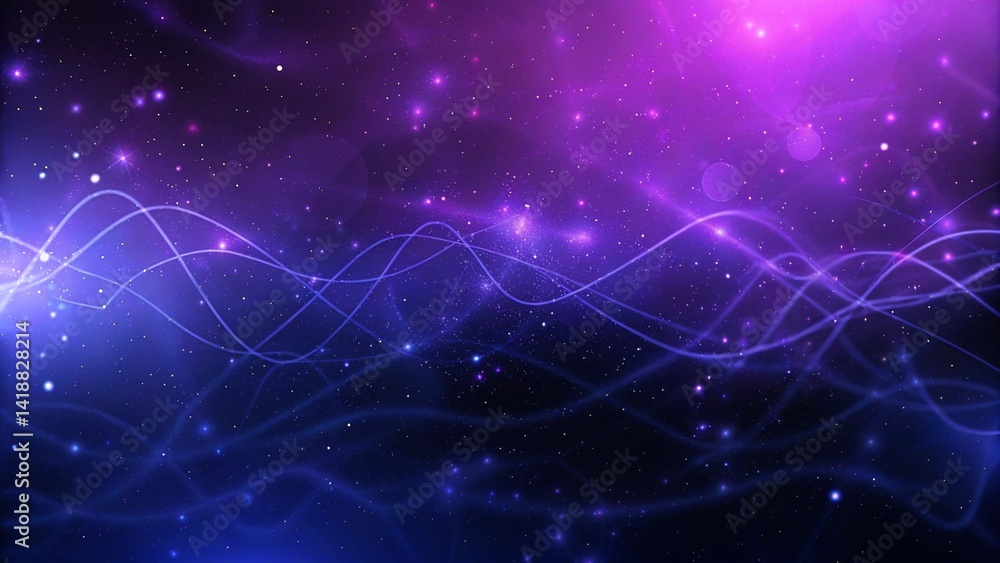 Poster purple and blue abstract network background soft pastel background for graphic design templates, lig