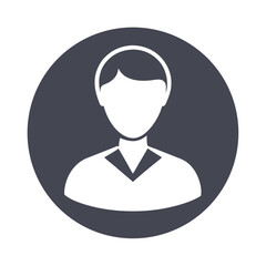 user profile silhouette vector graphic