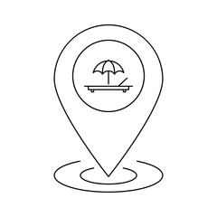 umbrella location icon