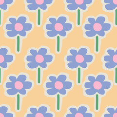 Vector seamless pattern. Graphic stylish design for fabric, wallpaper, wrapping