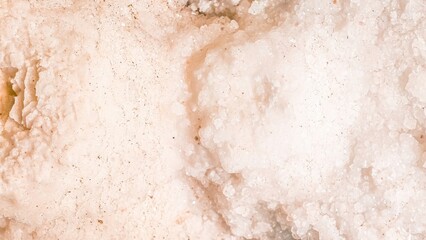 Close-up of Pink Halite Crystals, A Textured Display of Mineral Beauty