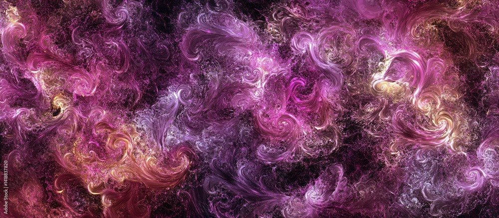 Poster dreamy ethereal textures create an enchanting galaxy of iridescent swirling patterns