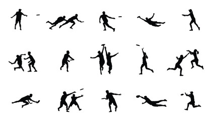 ultimate flying disc player silhouette © Tamim 99Graphics