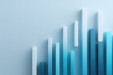 Obraz premium Stylish bars in gradient shades create dynamic visual representa