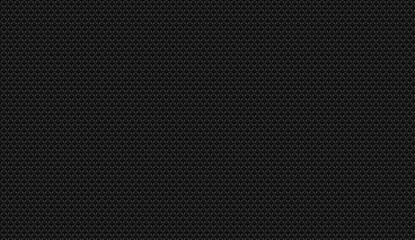 Dark geometric texture featuring interlocking small circles, creating seamless repeating pattern for design backgrounds