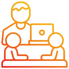 Fototapeta premium Interview Icon