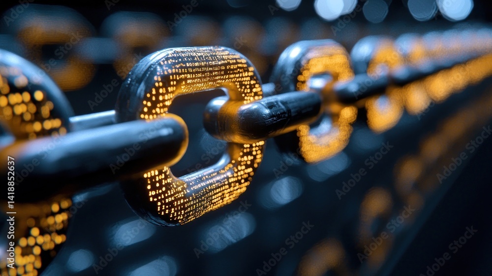 Poster blockchain technology: secure data chain