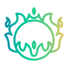 entertainment Line Gradient Icon