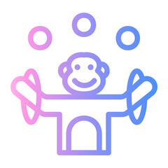 mammal Line Gradient Icon