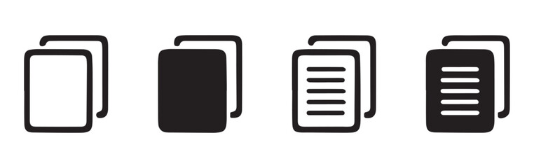 Copy Files Icon. copy paste text icon for websites, apps ,UI or UX. vector illustration eps file.