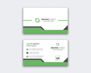 Professional  modern business card Premium Vector.