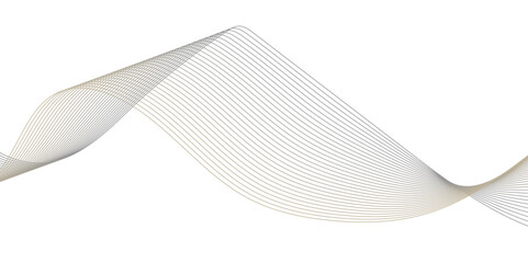 Futuristic Wavy Line Art Isolated on White – Modern Vector Design for Professional Use in Scientific Visualization, Digital Product Interfaces, and Advanced Data Science Concepts
