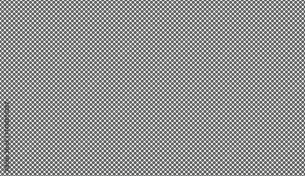 Poster gray dots creating a seamless grid pattern on white, ideal for backgrounds and textures