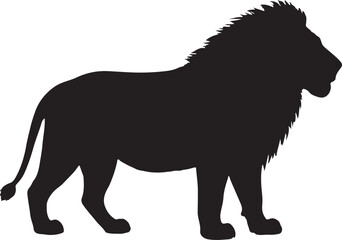 Lion silhouette icon vector illustration