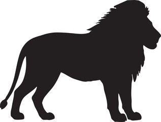 Lion silhouette icon vector illustration