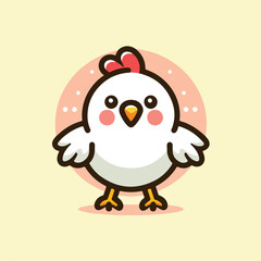 cute chick vector image