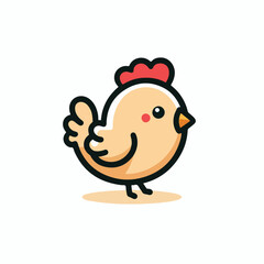 cute chick vector image