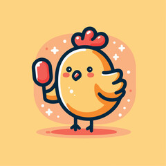 cute chick vector image