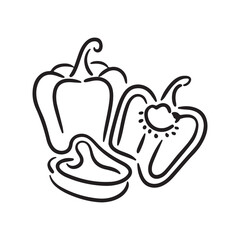 hand drawn vector illustration of a healthy food