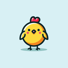 cute chick vector image