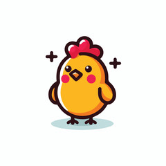 cute chick vector image